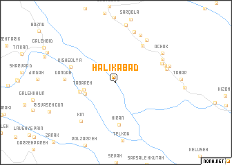map of Halīkābād