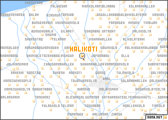 map of Halī Kotī