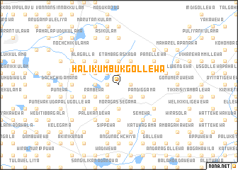 map of Hali Kumbukgollewa