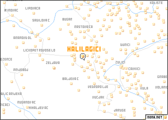 map of Halilagići