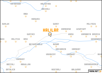 map of Halılar