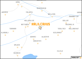 map of Halilçavuş