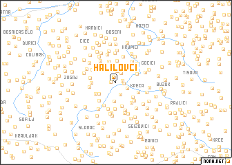 map of Halilovci