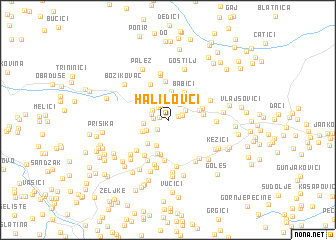 map of Halilovci