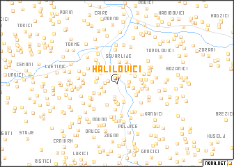 map of Halilovići