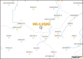 map of Haliluşağı