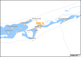 map of Halil