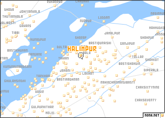 map of Halīmpur