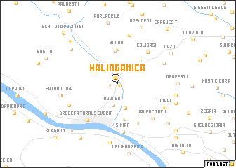 map of Halînga Mică