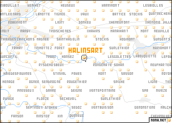 map of Halinsart
