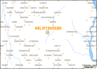 map of Halin Taungbo