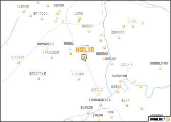 map of Halin