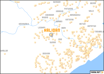 map of Halioan