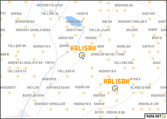 map of Ḩalīsah