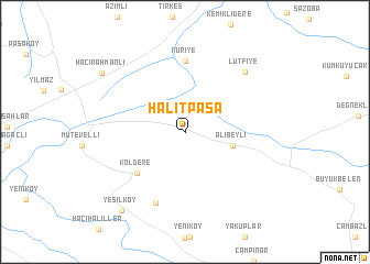 map of Halitpaşa