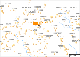 map of Haliwain