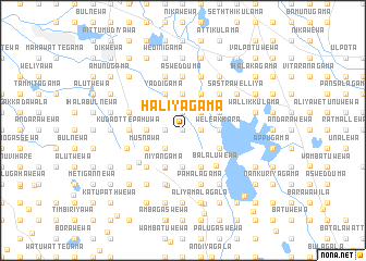 map of Haliyagama