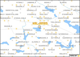 map of Häljanäs