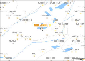 map of Häljared