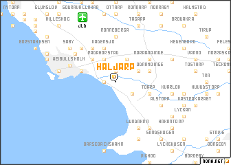 map of Häljarp