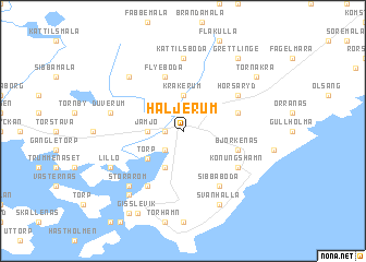 map of Häljerum