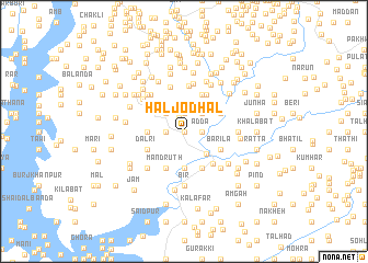 map of Hāl Jodhal