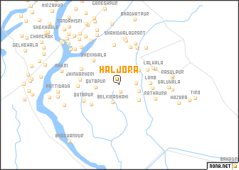 map of Haljora