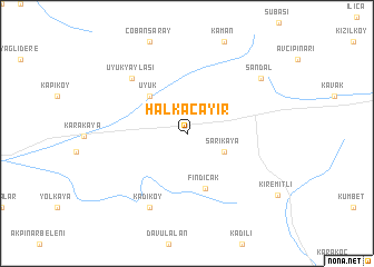 map of Halkaçayır