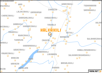 map of Halkai Kili