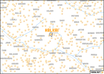 map of Halkāi