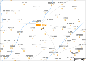 map of Halkalı
