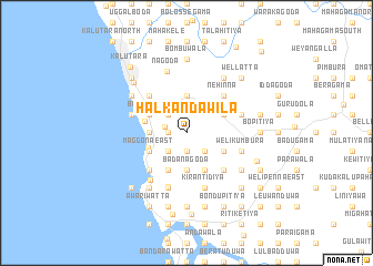 map of Halkandawila
