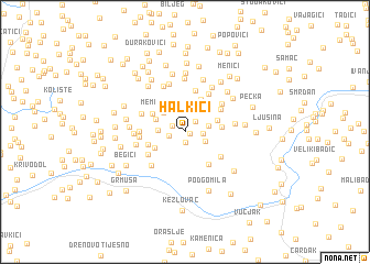 map of Halkići