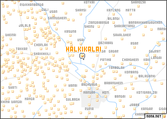 map of Halki Kalai