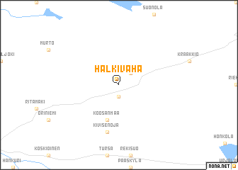 map of Halkivaha