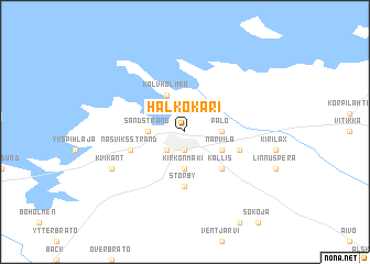 map of Halkokari