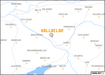 map of Hallaçlar