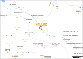 map of Hallaç