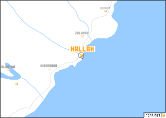 map of Ḩallah