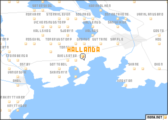map of Hallanda
