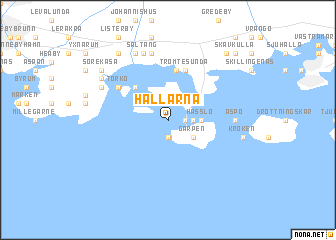 map of Hallarna