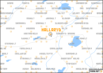 map of Hallaryd