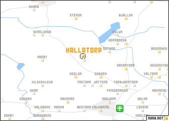 map of Hällatorp