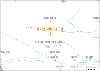 map of Hållavallen