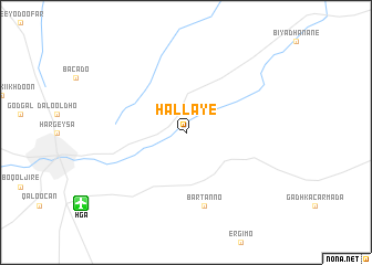 map of Hallaye