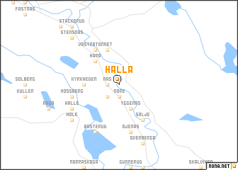 map of Halla