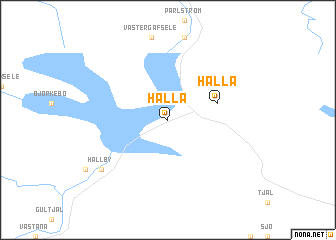 map of Hälla