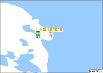 map of Hall Beach