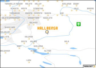 map of Hällberga