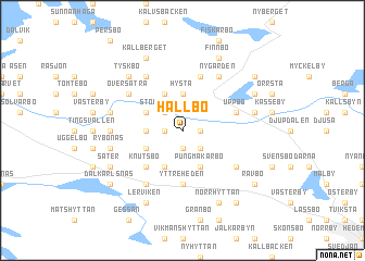 map of Hällbo